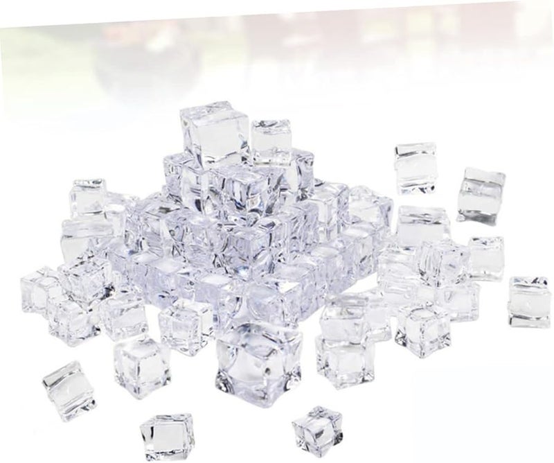 DECHOUS 48pcs Transparent Fake Ice Cubes Acrylic Decoration for Photography Props Wedding Centerpieces - Image 2